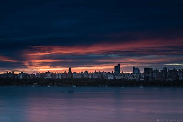 san francisco skyline at sunset