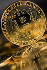 Fototapeta na wymiar Bitcoin Trading Concept, virtual money