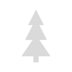 silhouette of pine tree christmas isolated icon vector illustration design