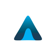 Fototapeta premium modern color triangle logo design