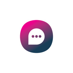 modern color chat logo design