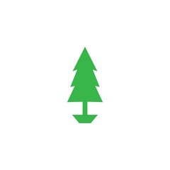 Fir illustration template vector icon