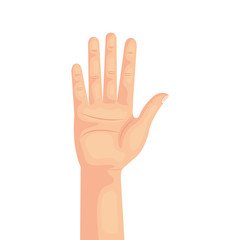 hand person human isolated icon vector illustration design