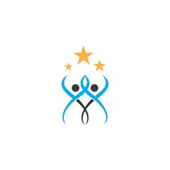 Success people illustration vector template