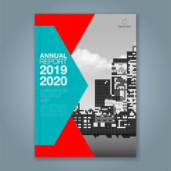 Abstract minimal geometric background for business annual report book cover brochure flyer poster