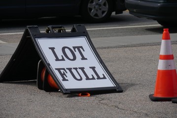 Lot Full sign at a parking lot © raksyBH