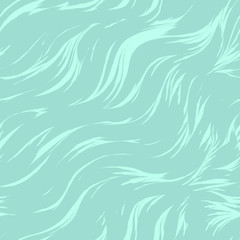 Fototapeta na wymiar Seamless vector pattern of turquoise color from abstract waves and splashes. Water texture. Pastel colors.