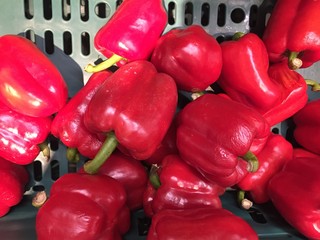 Fresh peppers or capsicum