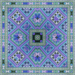 Colorful abstract kaleidoscope or endless pattern