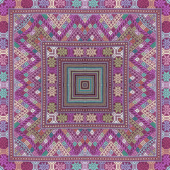 Colorful abstract kaleidoscope or endless pattern