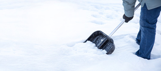 snow removal in the garden