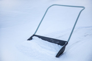 snow removal in the garden