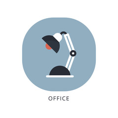 Table lamp flat design