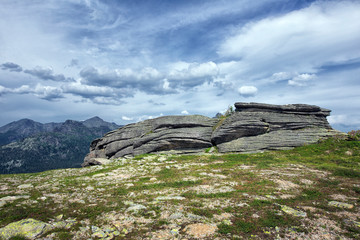 Fototapeta na wymiar The Ergaki mountain range in the Western Sayan Mountains