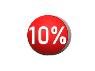 10 percent 3d