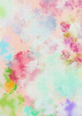 Dreamy abstract watercolor painting background