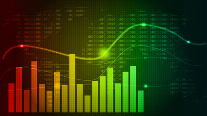 Financial stock market chart technology abstract background