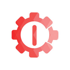 initial I logo icon. low poly style. Flat Vector illustration
