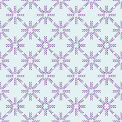 Pattern of watercolor snowflakes drawn by hand. For the design of clothes, fabrics, textiles, covers, scrapbooking, greeting cards, wrapping paper, poster