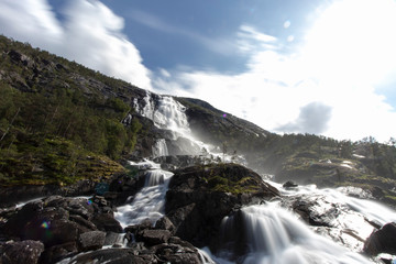 Langfossen, Wasserfall, Norwegen