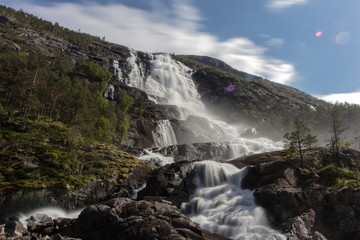 Langfossen, Wasserfall, Norwegen