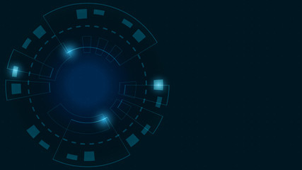 Abstract Digital Technology Cycle background.Business growth transformation Successful financial.