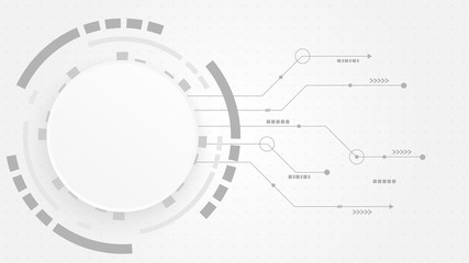 Abstract Digital Technology Cycle background.Business growth transformation Successful financial.