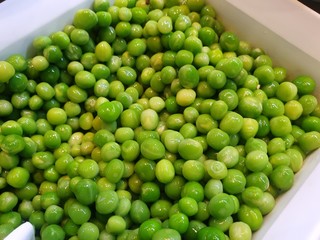 Top view of boiled peas as a background, Ready to eat or cooking, healthy food concept