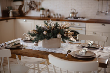 christmas table setting