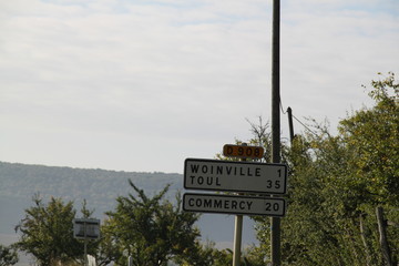 Tiny french village in the sun during summer