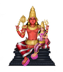 Lord Mangal or Mars with his wife © Astro