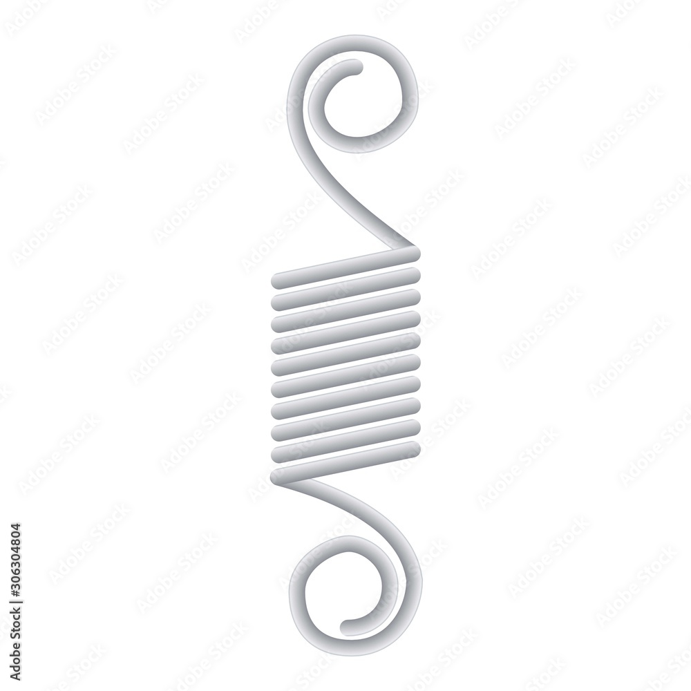 Poster coil icon. cartoon of coil vector icon for web design isolated on white background