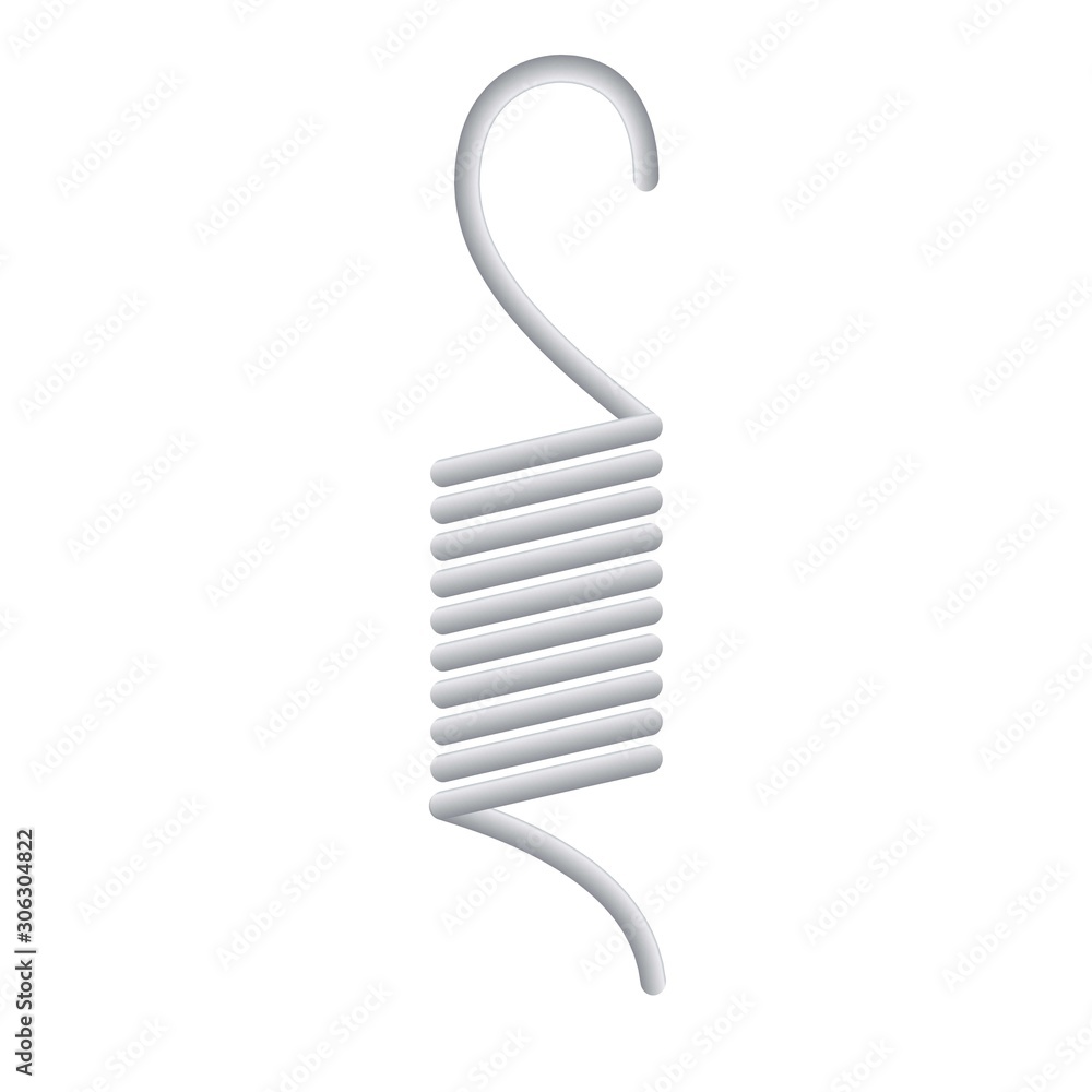 Aufkleber spring coil icon. cartoon of spring coil vector icon for web design isolated on white background