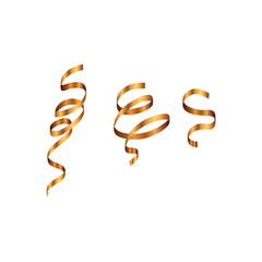 party confetti golden isolated icon vector illustration design
