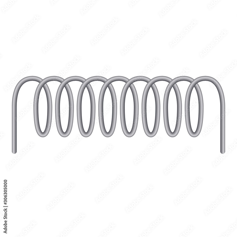 Poster elastic coil icon. cartoon of elastic coil vector icon for web design isolated on white background