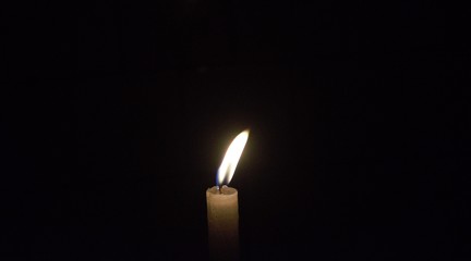 candle in dark