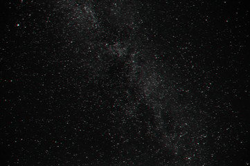 stars in the night sky with milky way