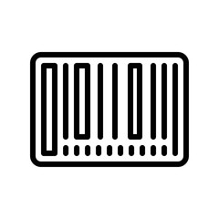 Barcode vector, Black friday related line icon