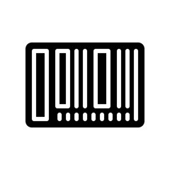 Barcode vector, Black friday related solid icon