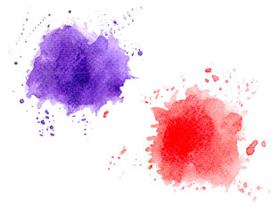splash brush colorful watercolor background.
