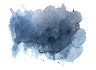 splash paint grey on paper watercolor abstract background.