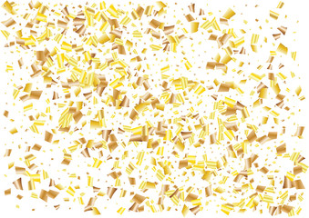 Festive glitter rectangle confetti background. Abstract frame confetti texture for holiday, postcard, poster, website, carnivals, birthday and children's parties. Cover confetti mock-up. Wedding card