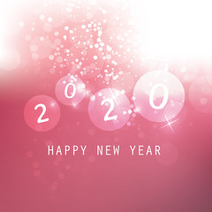 Best Wishes - Claret and White Abstract Modern Style Happy New Year Greeting Card, Cover or Background, Creative Design Template - 2020