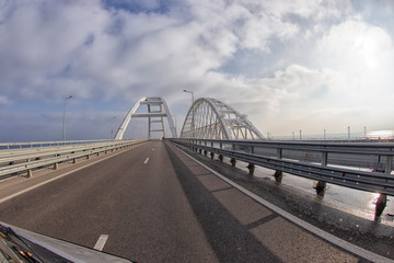 Krymsky - bridge in the early morning