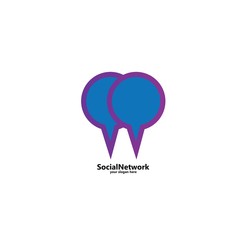 Colorful Speech Bubble Logo Template Vector Illustration Design