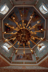 Republic of Moldova, interior of a Christian Orthodox church