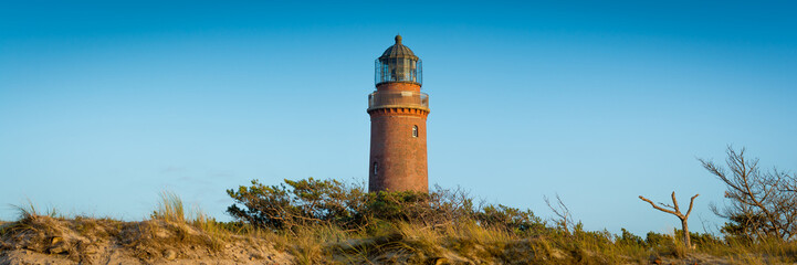 Leuchtturm auf Fischland Darss Zingst an der Ostsee - Panorama