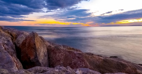 Coucher de soleil &agrave; La Grande Motte