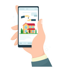 Search for real estate online for purchase