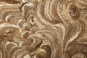 close up shot of Vespirary Or Wasp beetle nest texture background usage. Grey And Brown Texture. Construct, abstract.